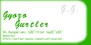 gyozo gurtler business card